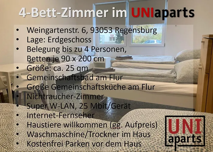 Lägenhetshotell Uniaparts Regensburg